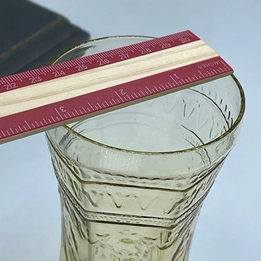 Federal Glass “ Patrician” amber depression glass tumbler.